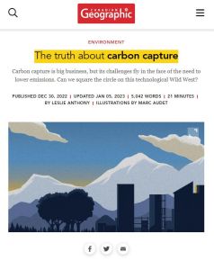Die Wahrheit über Kohlendioxid-Abscheidung