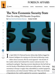 The New Economic Security State