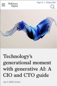 Technology’s generational moment with generative AI