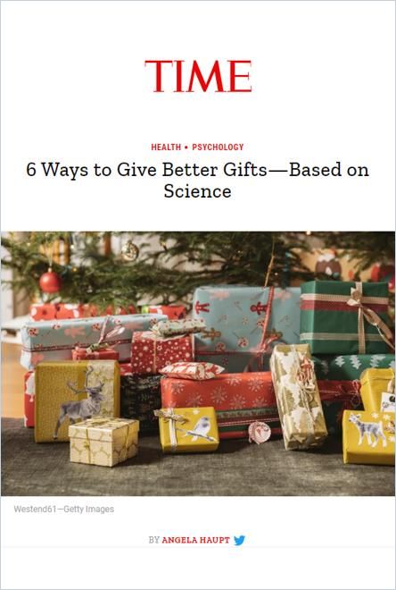 Image of: 6 Ways to Give Better Gifts – Based on Science