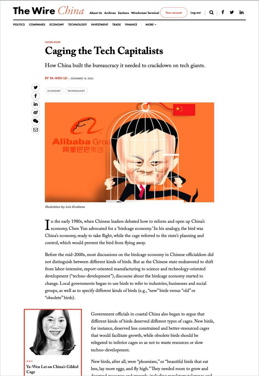 Caging the Tech Capitalists cover