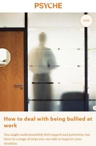 How to deal with being bullied at work