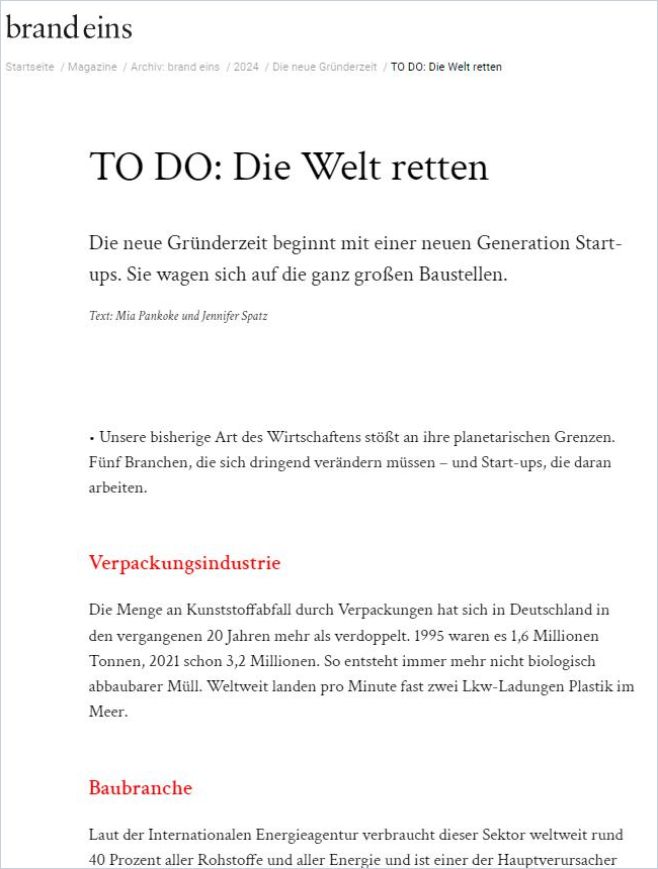 To Do: Die Welt retten cover
