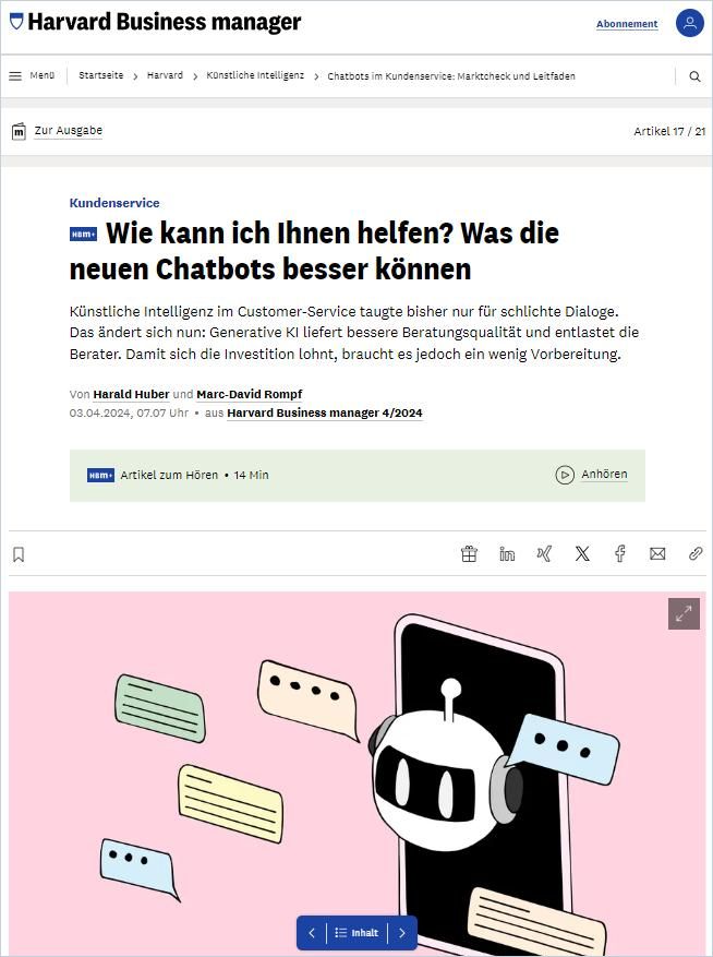 Wie kann ich Ihnen helfen? Was die neuen Chatbots besser können cover