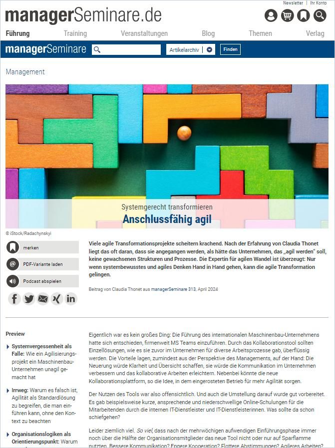 Anschlussfähig agil cover