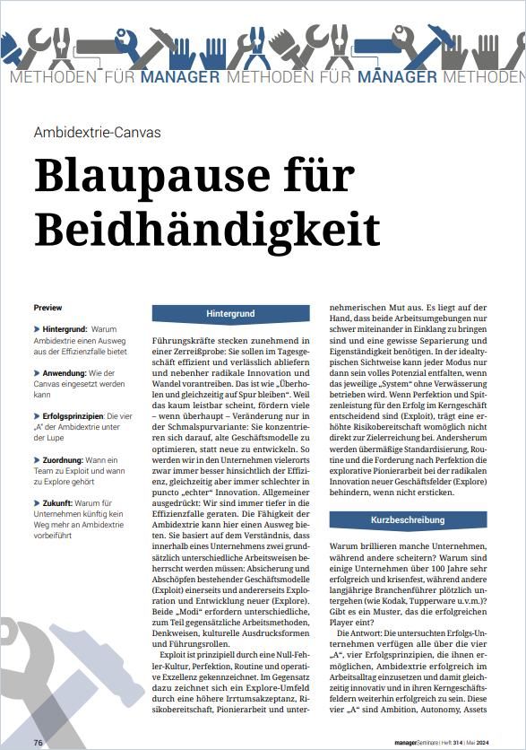 Blaupause für Beidhändigkeit cover