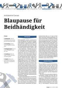 Blaupause f&uuml;r Beidh&auml;ndigkeit