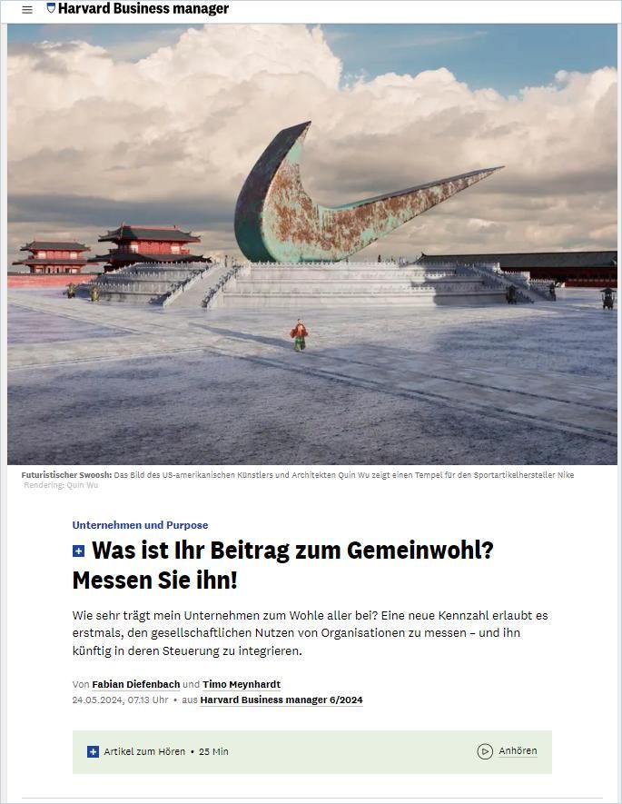 Was ist Ihr Beitrag zum Gemeinwohl? Messen Sie ihn! cover