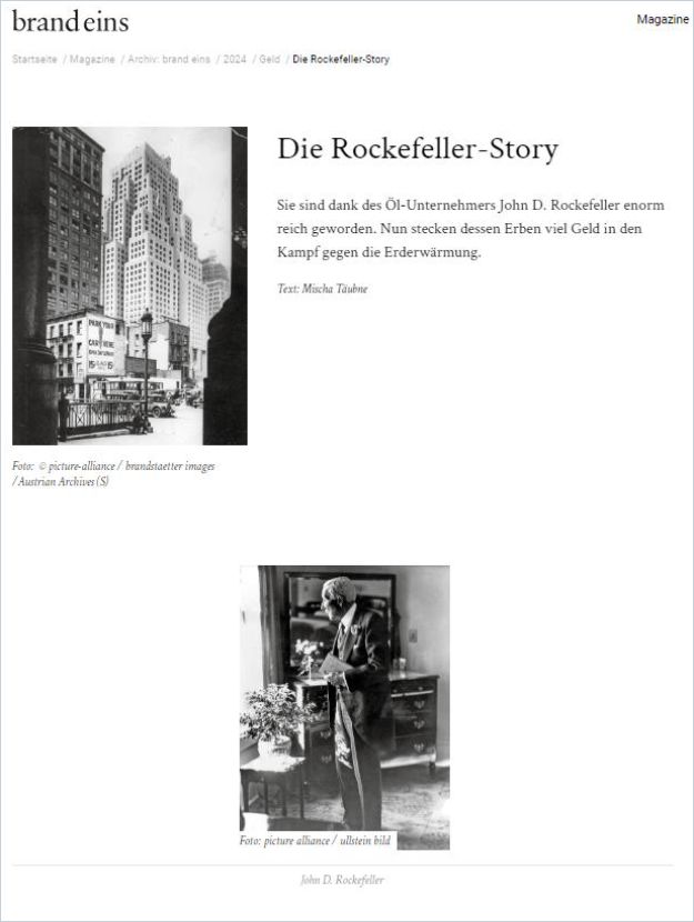Die Rockefeller-Story cover