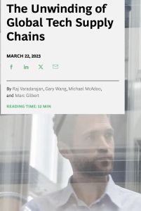 El desmoronamiento de las cadenas de suministro tecnológicas mundiales