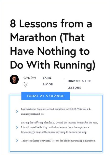 8 Lessons from a Marathon (That Have Nothing to Do With Running) cover