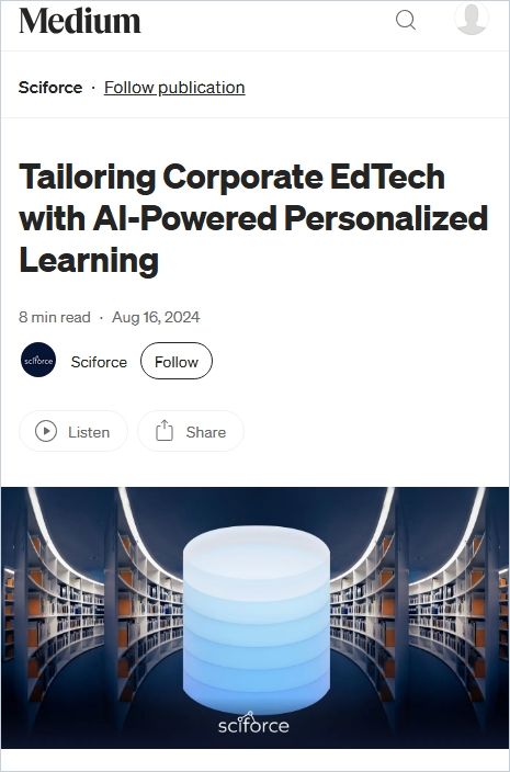 Tailoring Corporate EdTech with AI-Powered Personalized Learning cover
