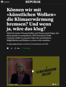 K&ouml;nnen wir mit &bdquo;k&uuml;nstlichen Wolken&ldquo; die Klima&shy;erw&auml;rmung bremsen?