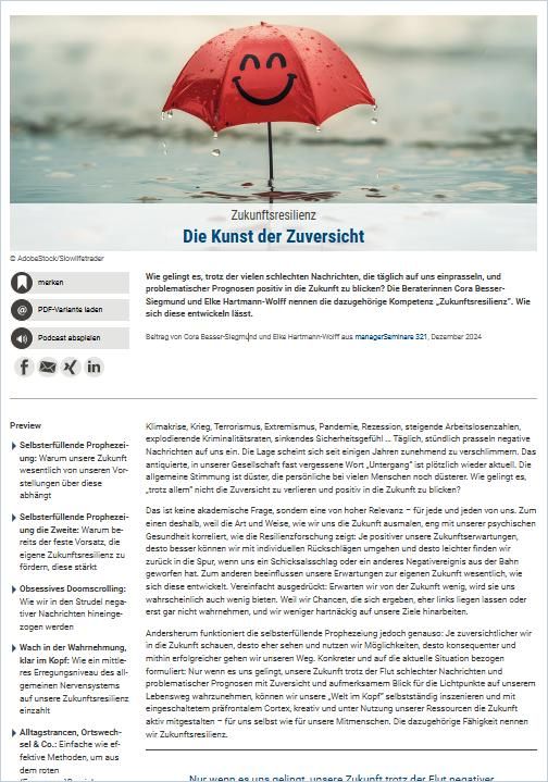 Die Kunst der Zuversicht cover