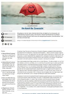 Die Kunst der Zuversicht