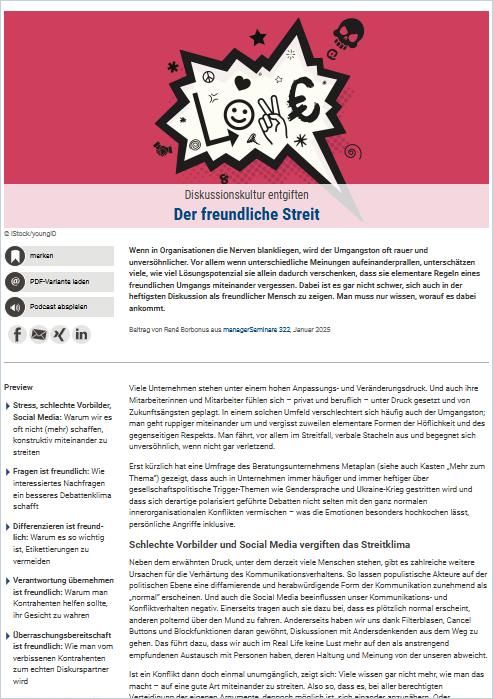 Der freundliche Streit cover