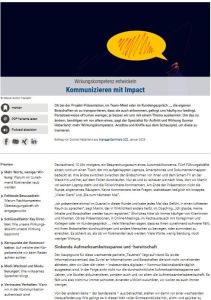 Kommunizieren mit Impact