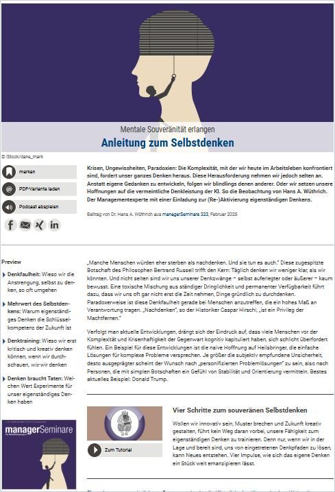 Anleitung zum Selbstdenken cover