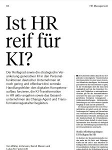 Ist HR reif für KI?