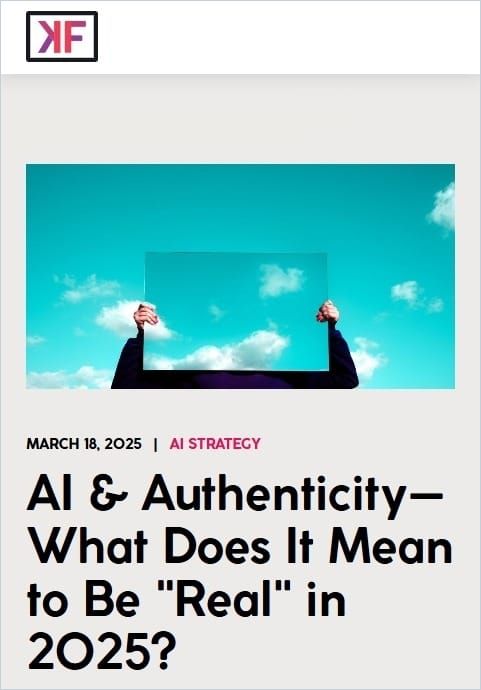 AI & Authenticity cover