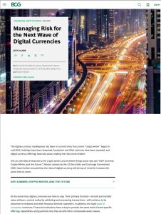 Risikomanagement für die nächste Welle von Digitalwährungen