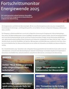 Fortschrittsmonitor Energiewende 2025