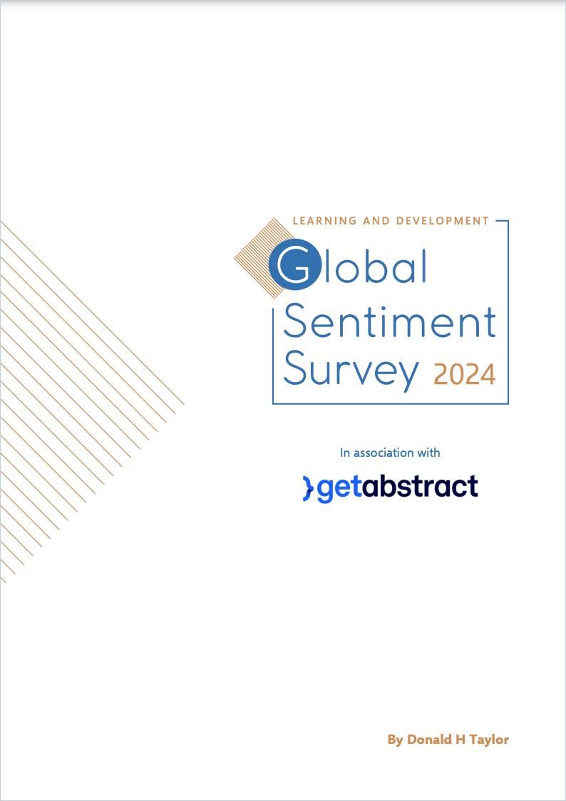 Learning and Development Global Sentiment Survey 2024 cover