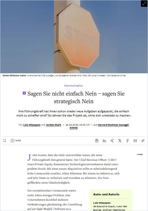 Sagen Sie nicht einfach Nein – sagen Sie strategisch Nein cover