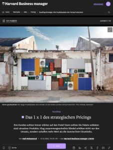 Das 1 x 1 des strategischen Pricings