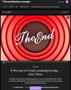Wie man ein Projekt anst&auml;ndig beerdigt &ndash; ohne Tr&auml;nen