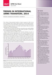 Trends in International Arms Transfers, 2014