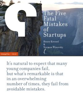 The Five Fatal Mistakes of Startups