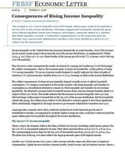 Consequences of Rising Income Inequality