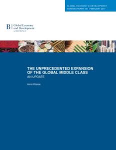 The Unprecedented Expansion of the Global Middle Class