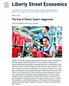 The End of China’s Export Juggernaut