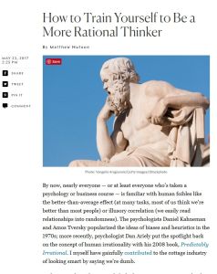 How to Train Yourself to Be a More Rational Thinker