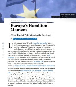 Europas Hamilton-Moment