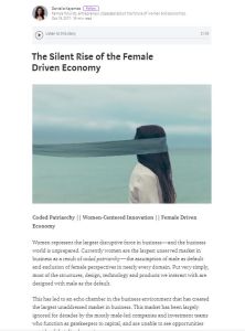 The Silent Rise of the Female Driven Economy