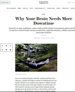 Warum Ihr Hirn mehr Auszeiten braucht