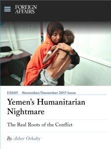 Yemen’s Humanitarian Nightmare