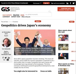 Geopolitics Drives Japan’s Economy