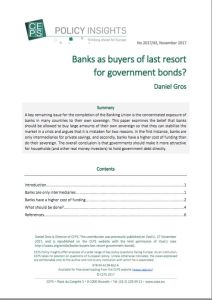 Banks as buyers of last resort for government bonds?