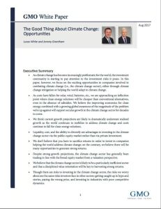 The Good Thing About Climate Change