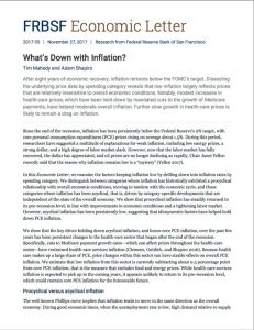 What’s Down with Inflation?
