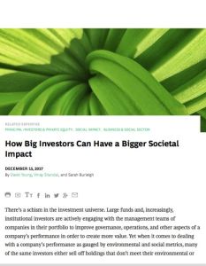 How Big Investors Can Have a Bigger Societal Impact
