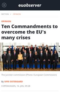 Ten Commandments to Overcome the EU’s Many Crises