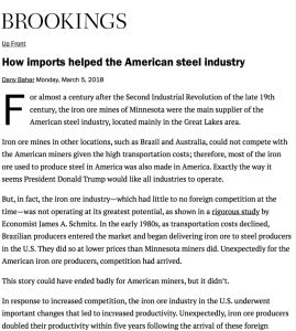 How Imports Helped the American Steel Industry