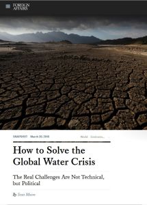 How to Solve the Global Water Crisis