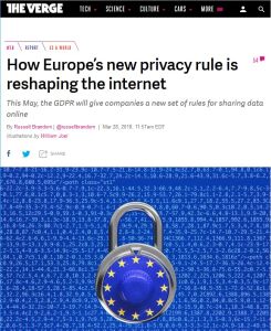 How Europe’s New Privacy Rule Is Reshaping the Internet