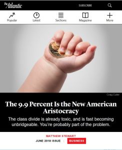 The 9.9 Percent Is the New American Aristocracy